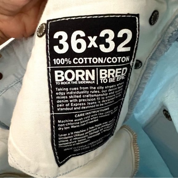 men’s size 36 jeans pale blue skinny Rocco fit in good condition - Picture 8 of 11